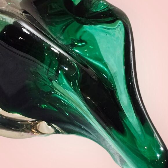 Vintage Czech Harrachov Glassworks Art Glass Bowl Circa 1958 Hand Made MCM - Picture 12 of 15